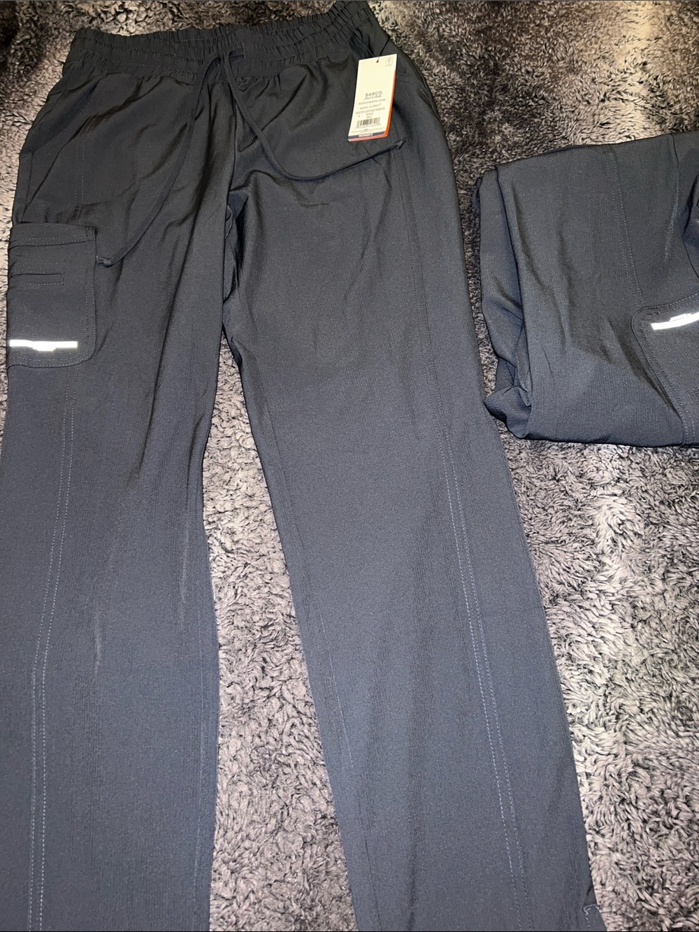Bundle 2 Pcs Cargo Pants Skechers Black Straight-Leg Drawstrings.